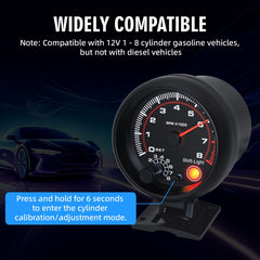 Maimeimi tachometer backlight brightness adjusts for clear visibility in various lighting