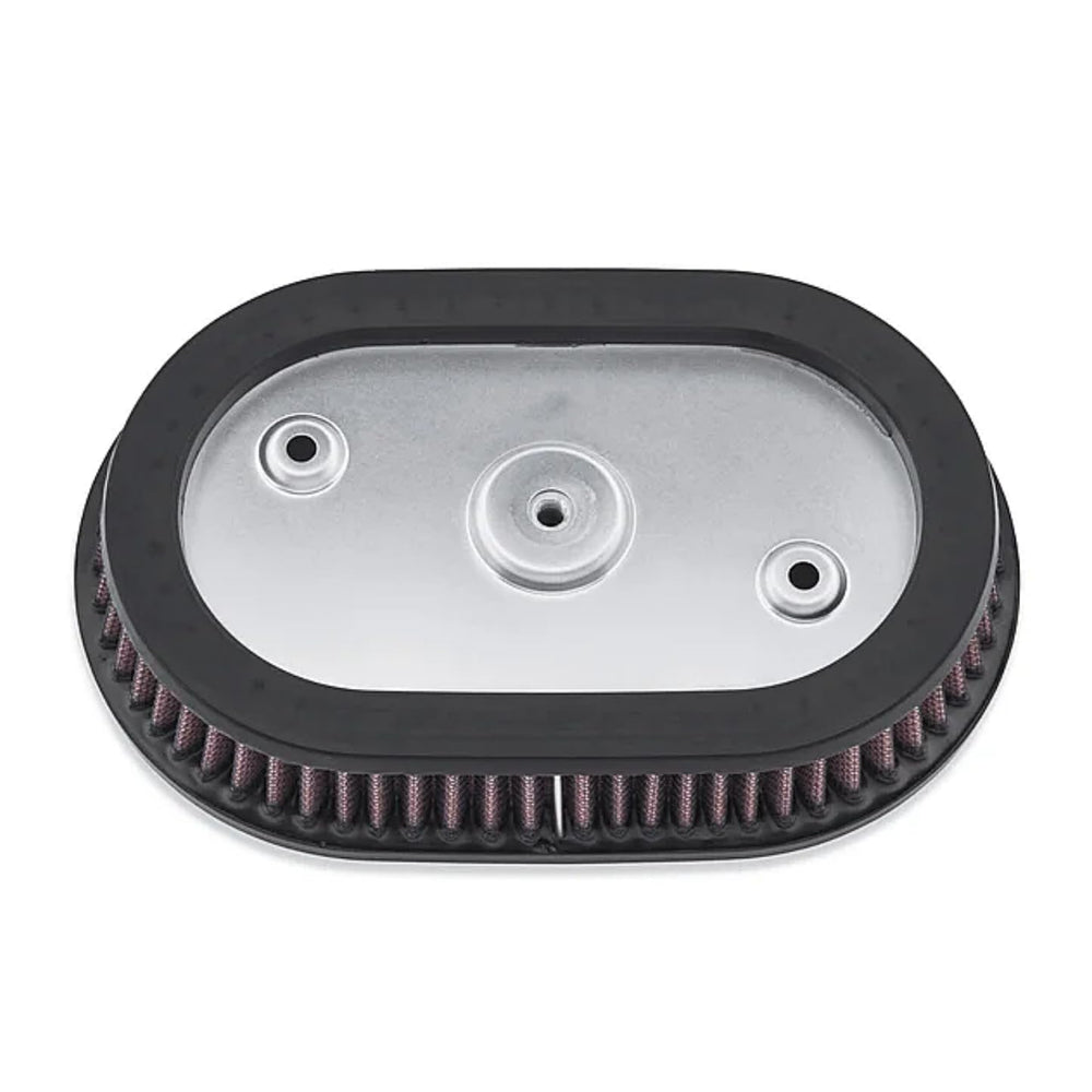 M Maintenanse High-Flo air filter element installed on Milwaukee-Eight 114 for cleaner intake.
