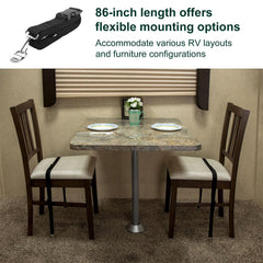 Malae 86-inch strap demonstrates heavy-duty tensile strength for RV setups.