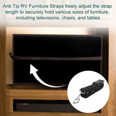 Malae RecPro TV compatibility-focused strap for camper interiors.