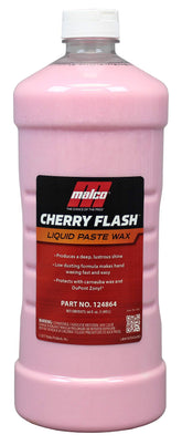 Malco Cherry Flash bottle pour shows easy application and quick gloss
