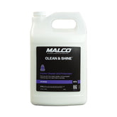 Malco Clean & Shine interior cleaner bottle pour showing versatile all-surface use