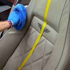 After-treatment view of leather surface with renewed vibrance using Malco