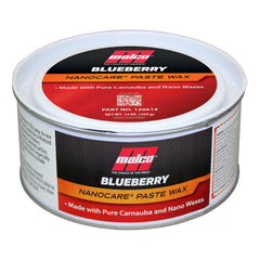 Malco Nano Care Blueberry Paste Wax bottle pouring for easy application and shine