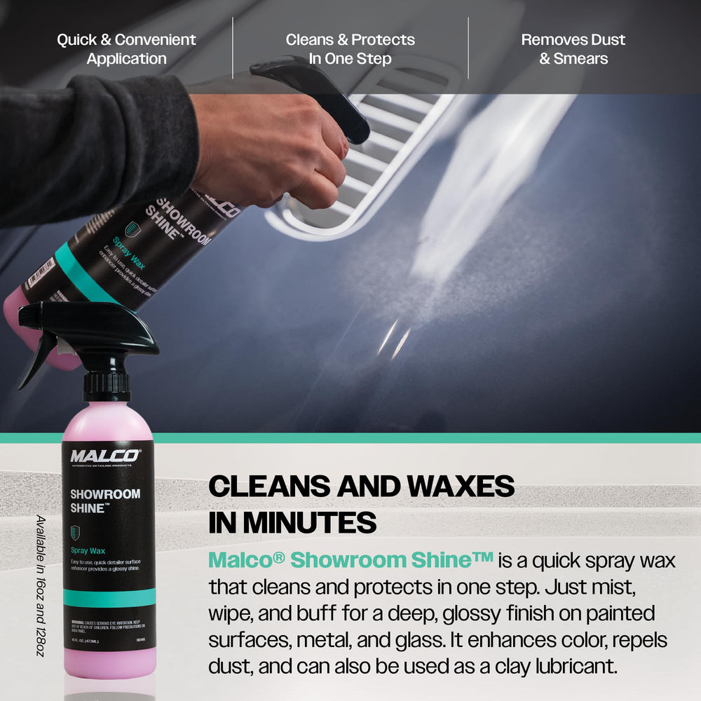 Malco Showroom Shine adds a protective layer for quick, durable paint protection
