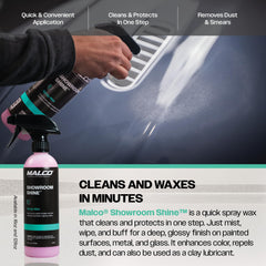 Malco Showroom Shine adds a protective layer for quick, durable paint protection