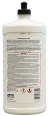 Malco Heavy Cut compound with a white wool cutting pad ready for polishing.