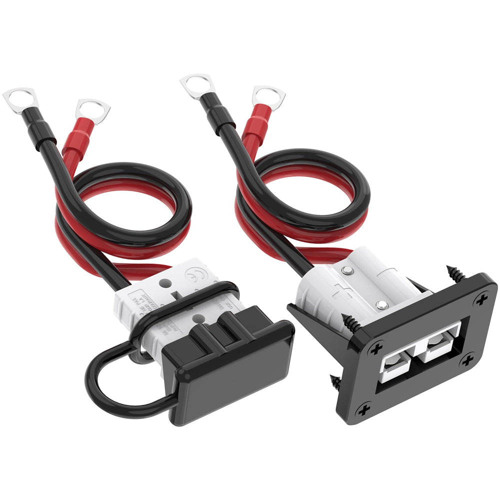 Malictele Anderson connector with 8AWG cable for secure high-current power transfer.