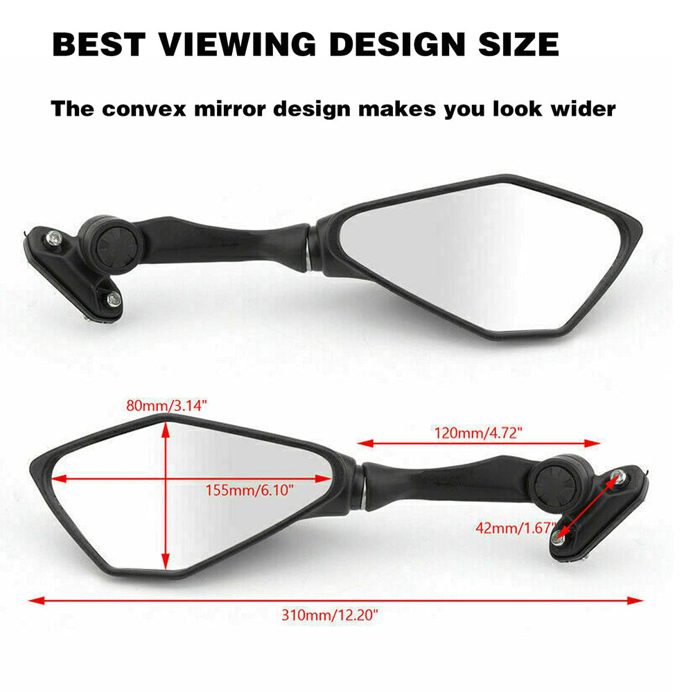 Mamiko rear view mirror left for CBR500R provides accurate angle adjustment