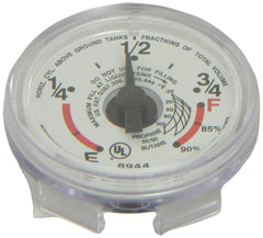 Close-up of Manchester G12653 LP gas tank dial face for clear status checks during use.
