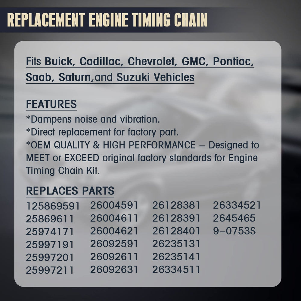 Mango S 36 timing chain kit in-vehicle install guide helps proper fit