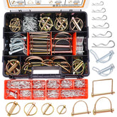 Mankk 202PCS hitch pin kit box view shows diverse pins for quick releases