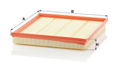 Mann Filter C 28 125 air filter — packaging view, designed for vehicle-specific fit and easy replacement.