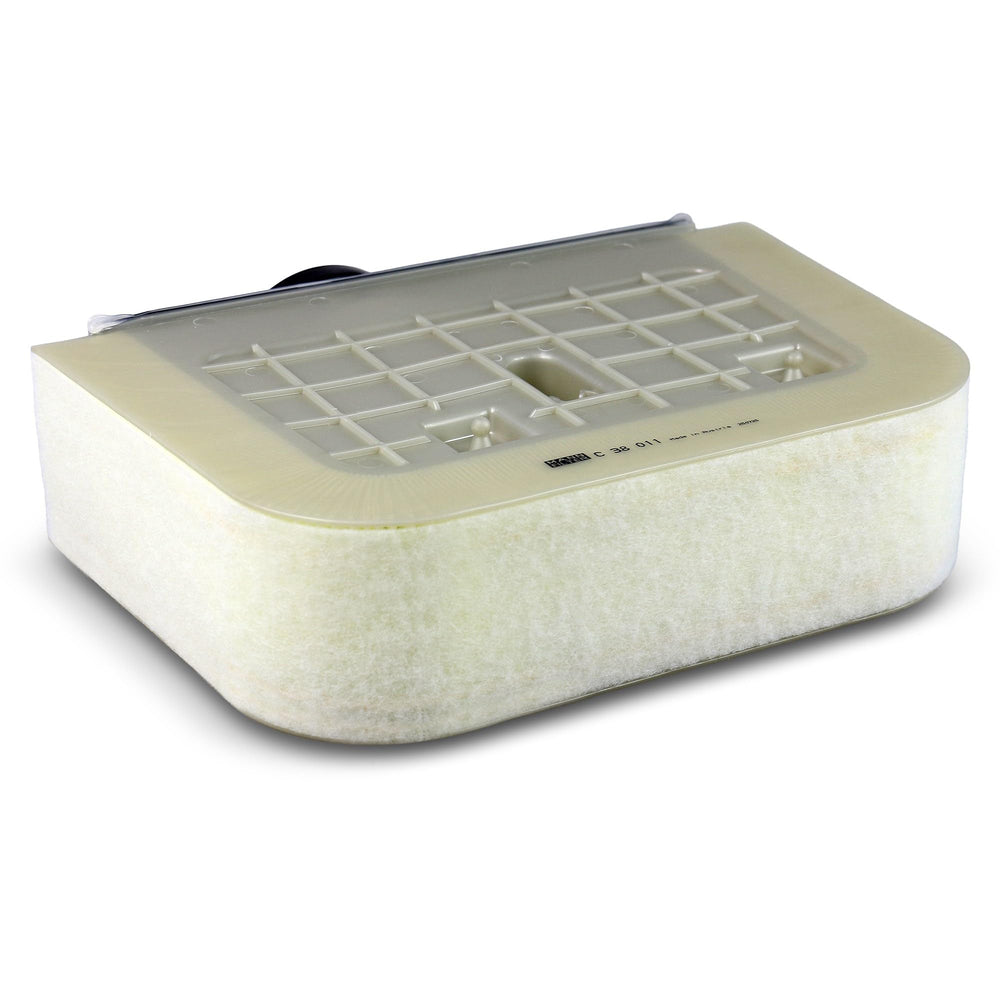 Mann Filter C 38 011 water-resistant media supports performance in damp conditions.