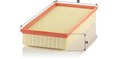 Mann Filter C 39 002 air filter installed in Q7 demonstrates reliable airflow and engine protection.