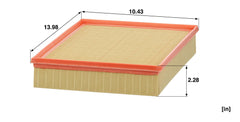 Mann Filter C-4312/1 vehicle-specific fit ensures proper sealing and compatibility