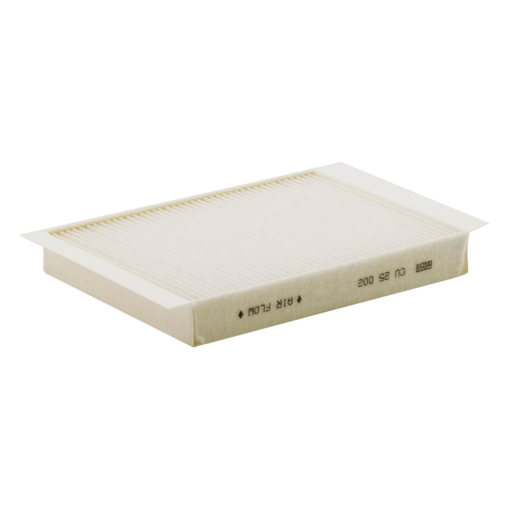 MANN-FILTER CU 25 002 cabin air filter for Mercedes improves cabin air quality.