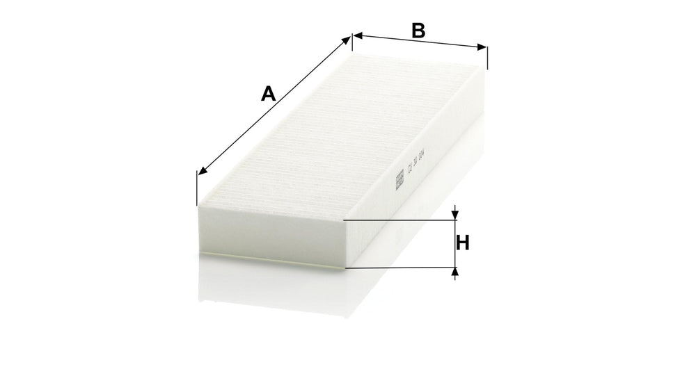 MANN-FILTER CU 30 004 cabin air filter vehicle-specific fit for easy replacement.