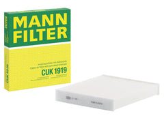 MANN-FILTER CUK 1919 dual-layer carbon cabin filter details for cleaner cabin air.