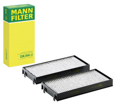 Mann Filter CUK 2941-2 cabin air filter packaging shows OE-grade filtration