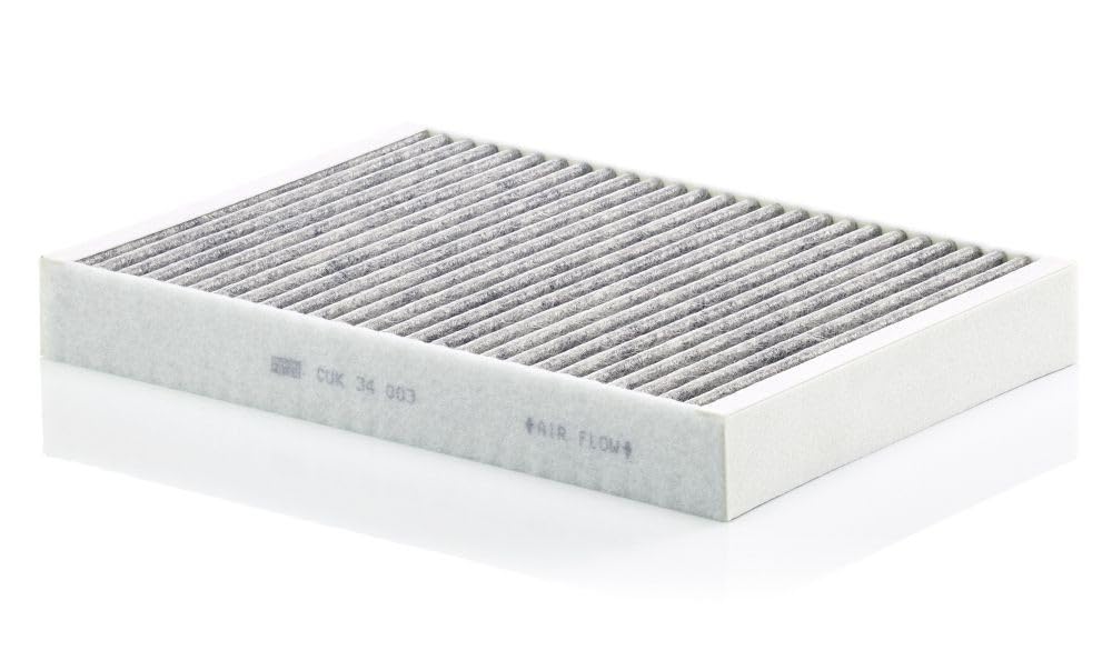 MANN-FILTER CUK 34 003 cabin filter with activated carbon for cleaner air.
