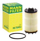 MANN-FILTER HU 7049 z cartridge oil filter for Audi A-Series with reliable filtration.