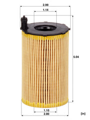MANN-FILTER HU 8005 z cartridge in Q5 engine, high dirt-holding capacity in action