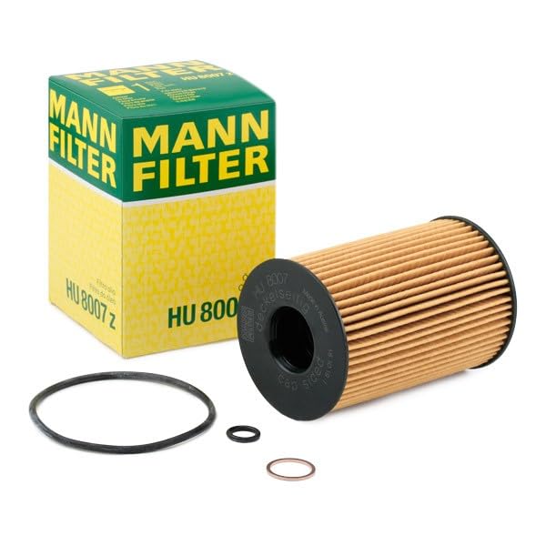 MANN-FILTER HU 8007z end caps ensure reliable sealing over the service life.