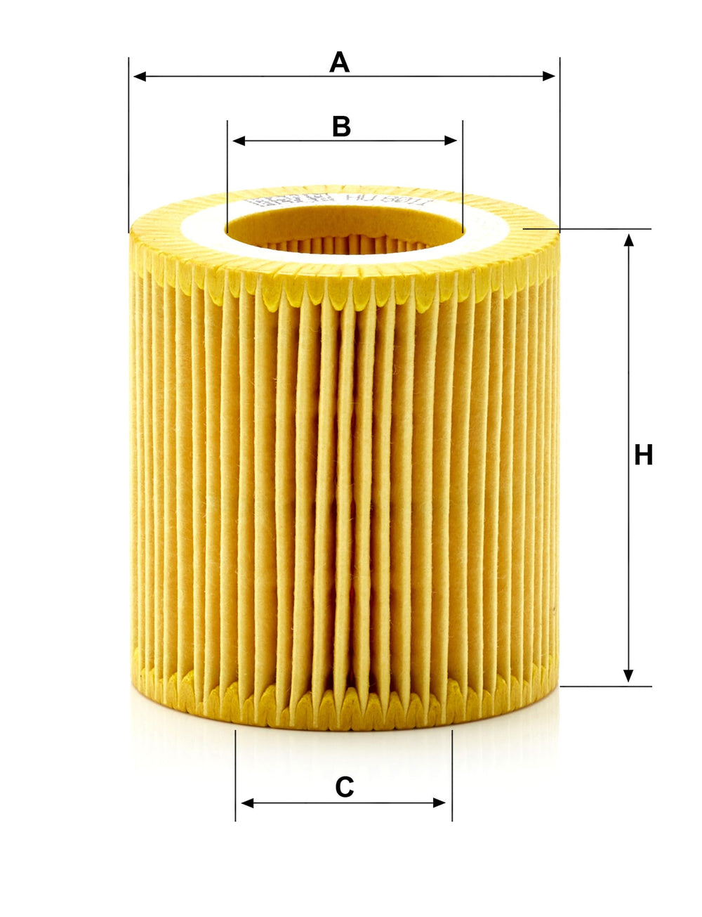 MANN-FILTER HU 8011 Z media layer maintains stability under extreme engine conditions.