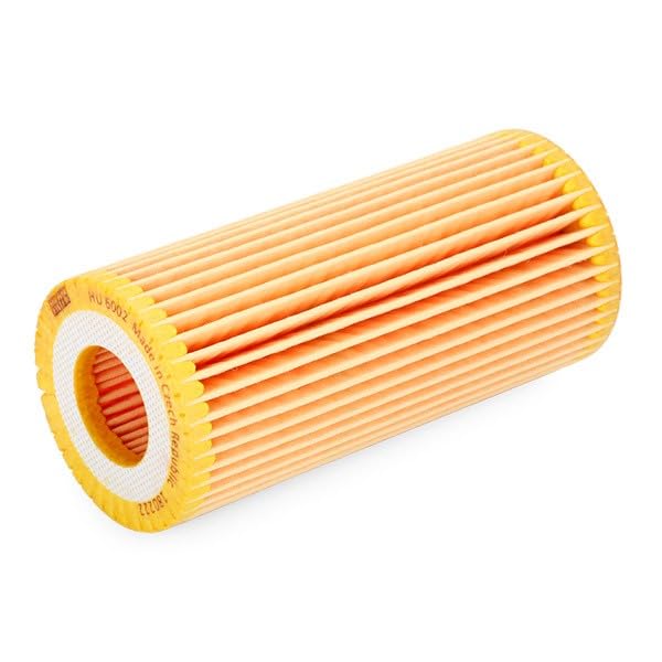 MANN FILTER HU6002Z oil filter side view highlighting durable performance.