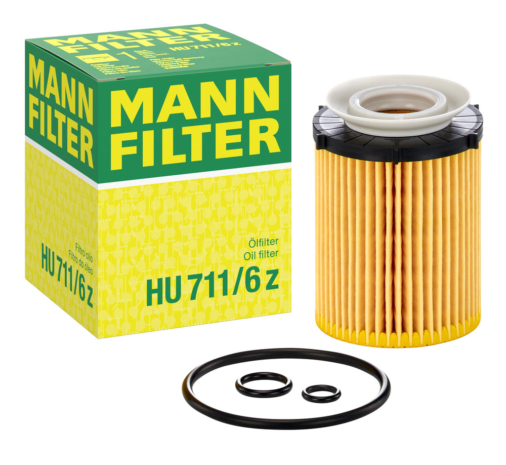 MANN-FILTER HU 711/6z oil filter – cartridge design for reliable filtration.