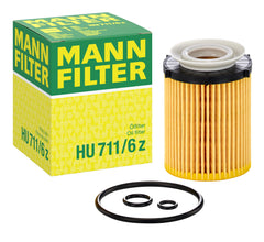 MANN-FILTER HU 711/6z oil filter – cartridge design for reliable filtration.