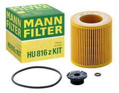 MANN-FILTER HU 816 Z KIT oil filter exterior for BMW 228i, showing design for clean oil flow