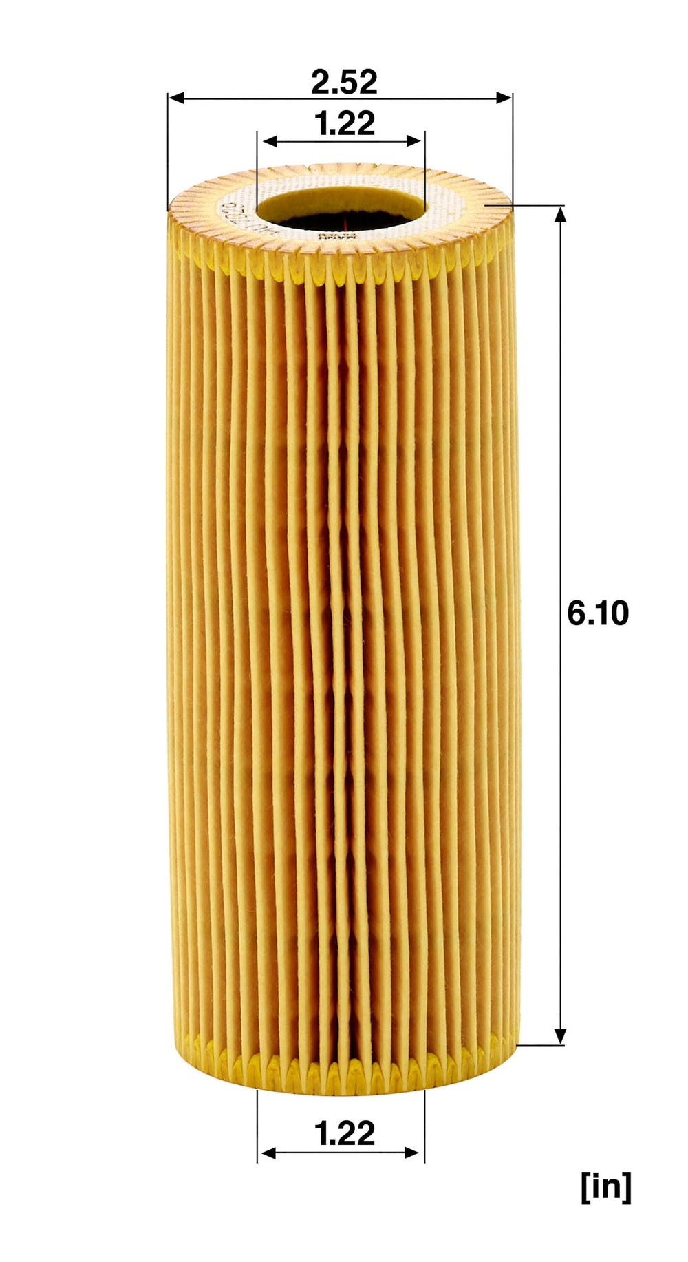 Mann HU 7029z pleat detail highlights full-surface efficiency.