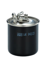 MANN-FILTER WK 842/23 exterior view highlights sturdy housing for durability
