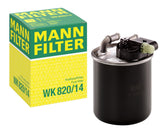 MANN-FILTER WK 820/14 fuel filter body enhances fuel cleanliness for Sprinter engines.