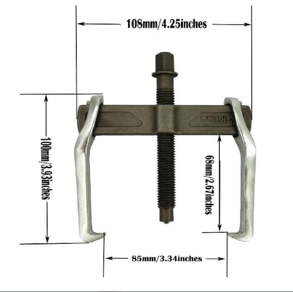 MANNIFEN 2 Jaw Puller side angle demonstrates versatile use for confined workspace pulling.