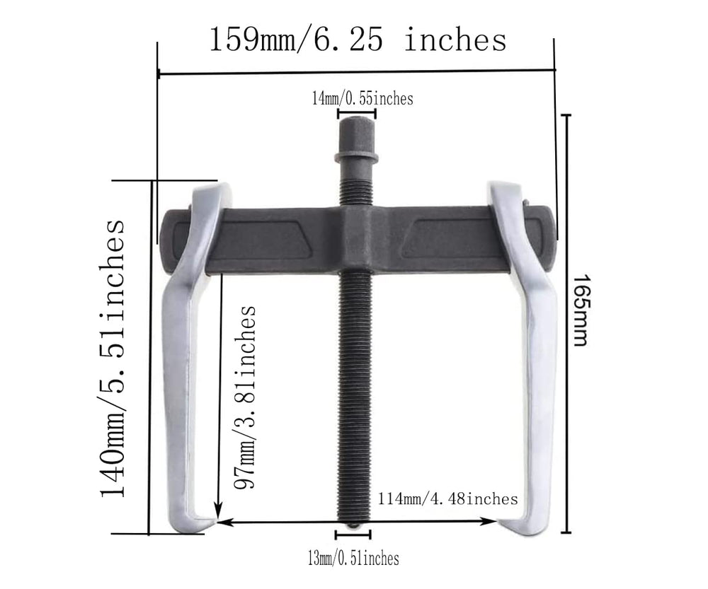 MANNIFEN CR-V puller adjustment screw shows precise clamping for secure grip.