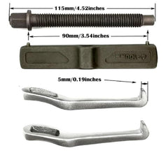 MANNIFEN gear puller claws highlight internal/external pull capability on small components.