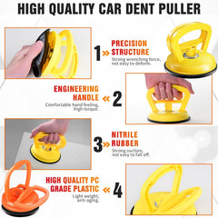 Manoai heat-and-stick steps illustrate easy DIY dent repair.