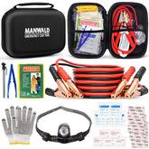 MANWALD emergency car toolkit headlamp for hands-free roadside lighting and safety