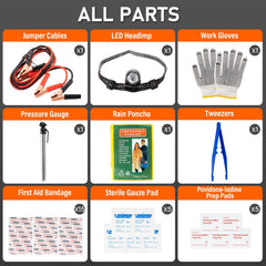 MANWALD roadside safety bag with gloves for secure grip during repairs