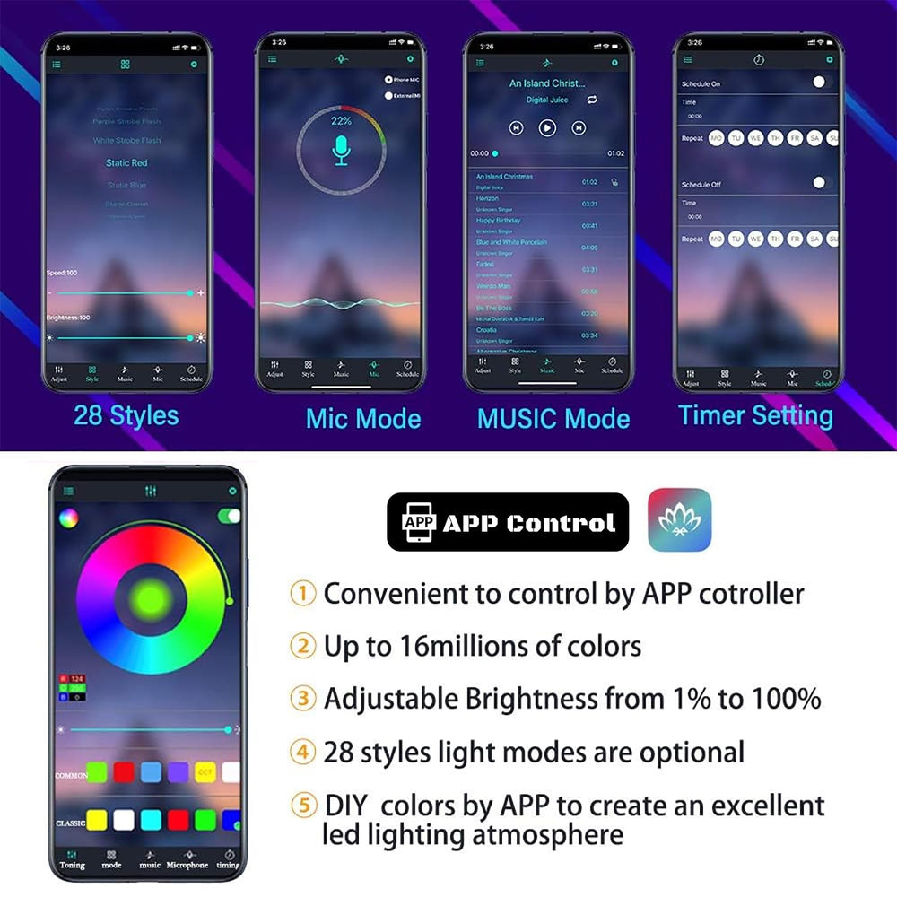 MAODANER app control via Lotus Lantern for easy color changes
