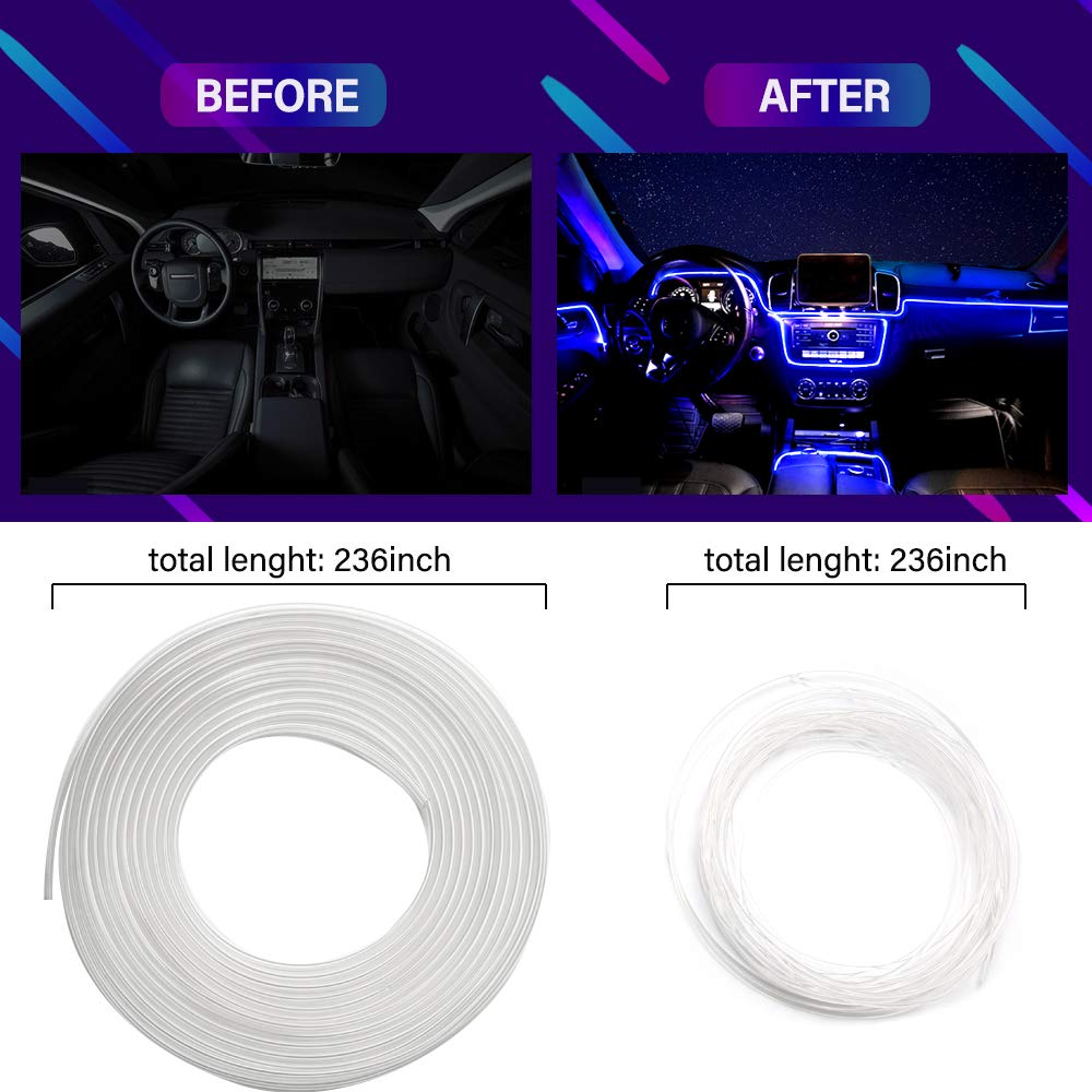 MAODANER fiber optic kit with 236-inch length for flexible installation