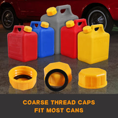 Mapleza universal cap fits plastic and metal cans for versatility.