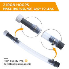 Mapleza Racing Hose shows easy installation and removal for rapid refueling.