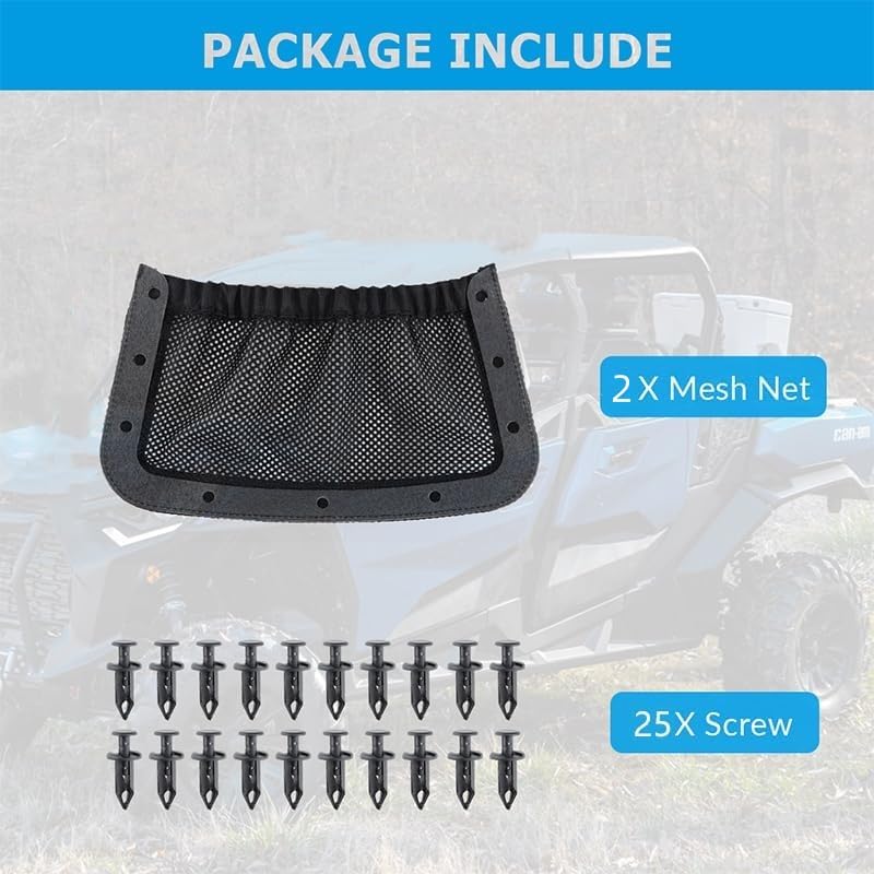 Complete Defender Max setup showing MARCHFA backrest nets in place.