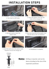 Mesh pocket interior organization with MARCHFA UTV nets for small items.
