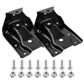 Mardarth rear leaf spring bracket kit left view showing sturdy construction for Silverado.