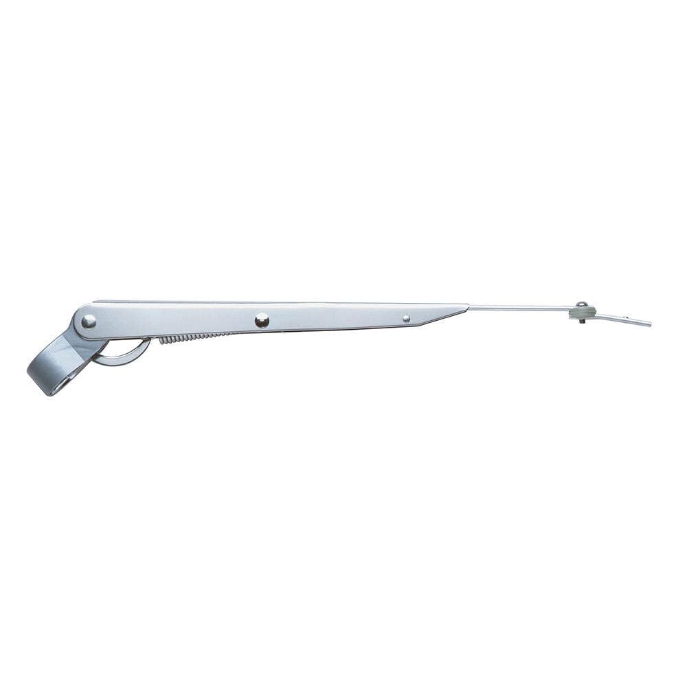 Marinco deluxe stainless steel wiper arm, adjustable for 10–14 inch blades, durable and versatile.